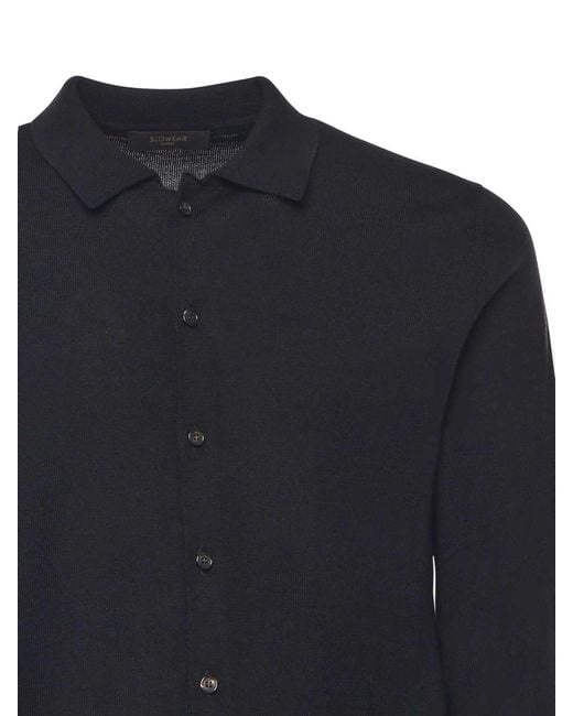 Zanone Blue Wool Shirt for men