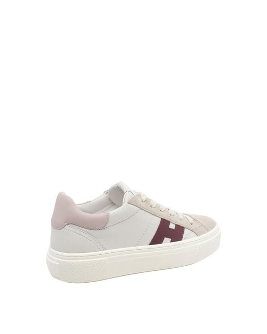Hogan White Crosswind Platform Sneakers