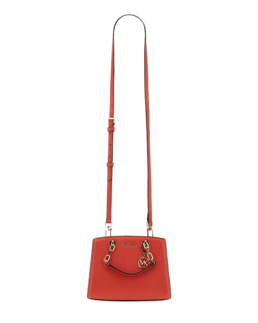 Michael Kors Red Tote Bag With Logo