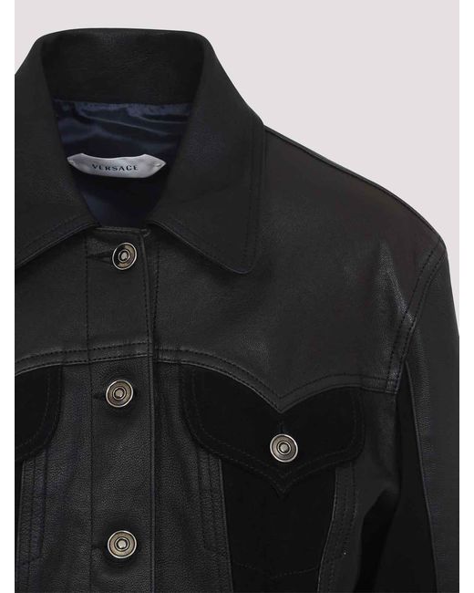 Versace Black Leather Jacket