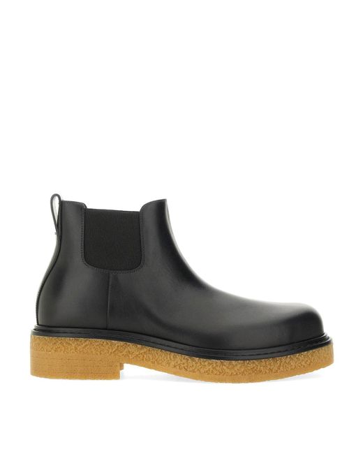 Bottega Veneta Black Chelsea Boot Haddock for men