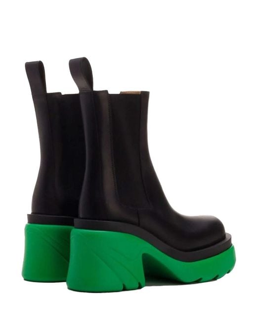 Bottega Veneta Green Ankle Boots