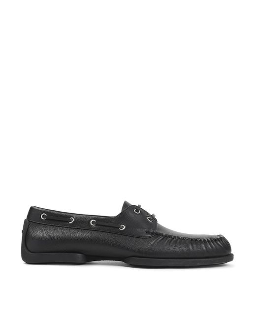 Jil Sander Black Calf Leather Loafers for men