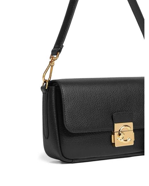 Coccinelle Black Handbag Grained Leather Noir