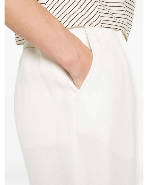 Victoria Beckham White Tailored Shorts