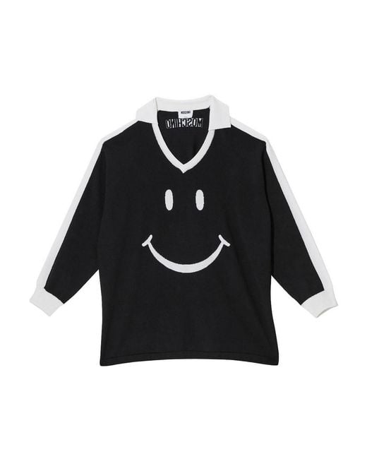 Moschino Black Rugby Smile Shirt