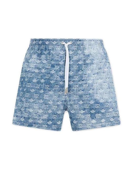 DSquared² Blue Swim Shorts for men