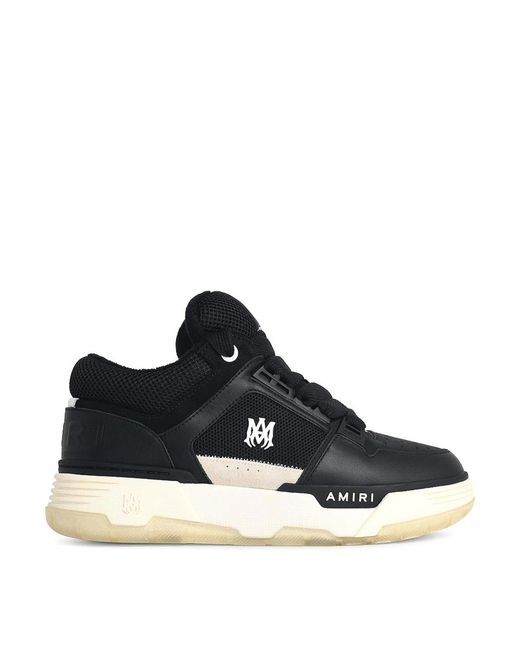 Amiri Black Ma-1' Leather Blend Sneakers for men