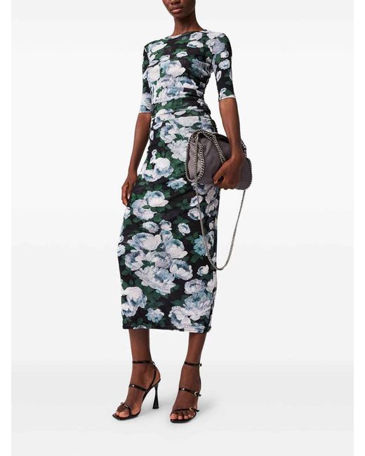 Stella McCartney Green Floral Mesh Top