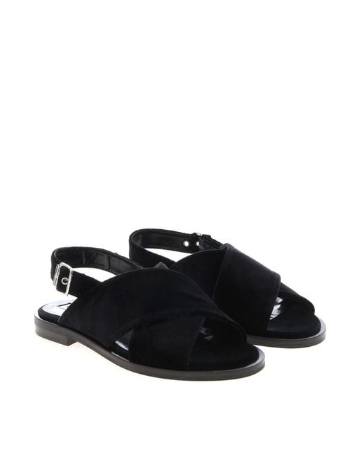 McQ Alexander McQueen Black Kim Sandals