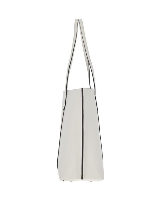 Tory Burch White Perry Tote Bag
