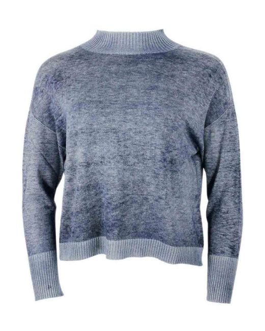 Ploumanac'h Blue Cashmere Blend Crewneck
