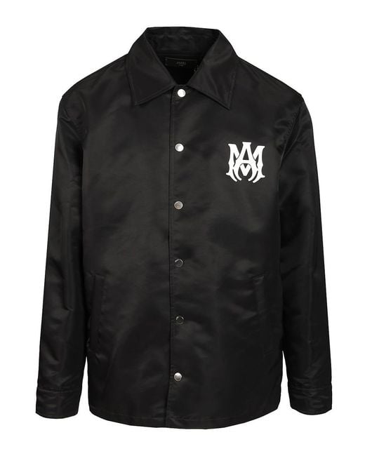 Amiri Black Printed Shirt Jacket for men