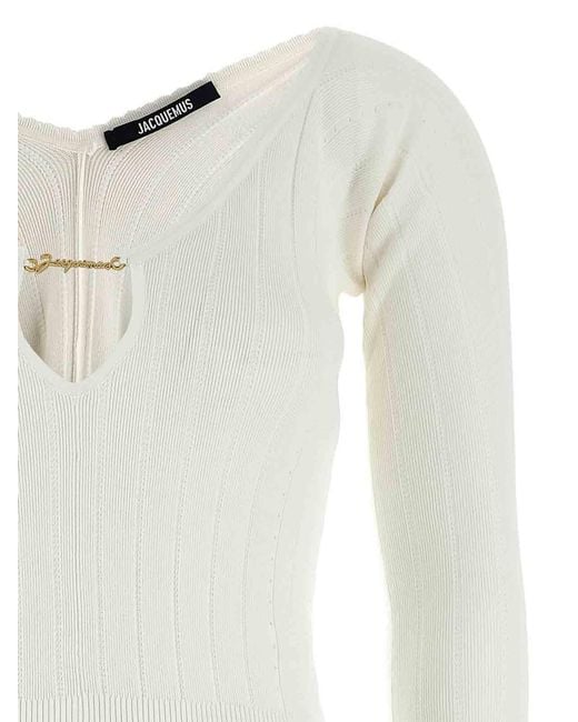 Jacquemus White Le Haut Pral Top