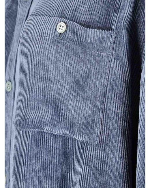 MYTHINKS Blue Corduroy Shirt