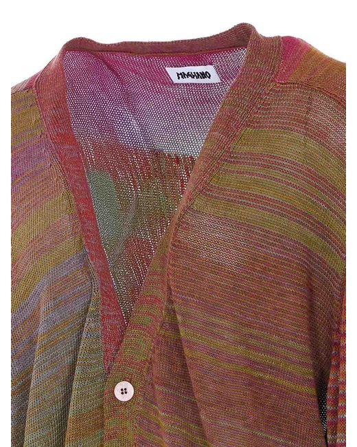 Magliano Brown Grandpa Cardigan for men