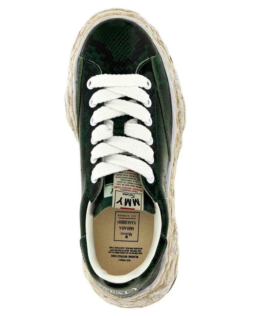 スニーカー MAISON MIHARA YASUHIRO 'Charles' sneakers Green Maison Mihara Yasuhiro Charles Sneakers in Green for Men | Lyst