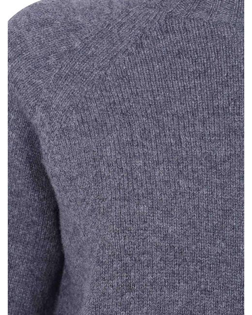 Drumohr Blue Round Neck Sweater