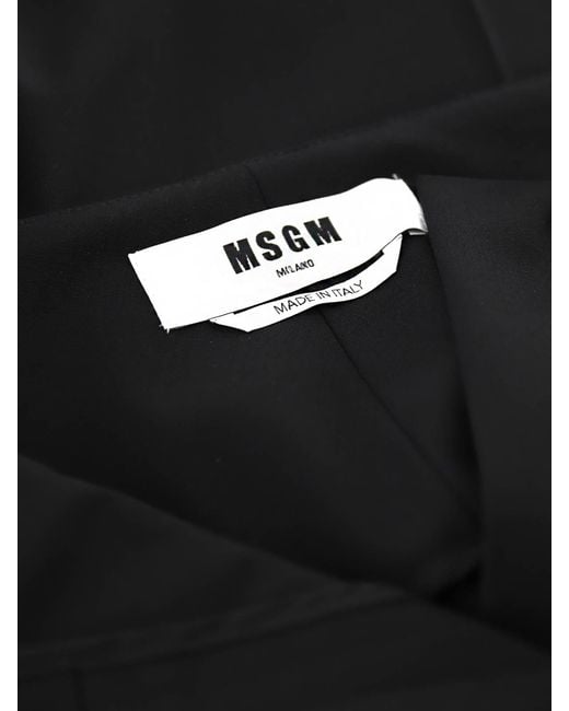 MSGM Black Short Trouser