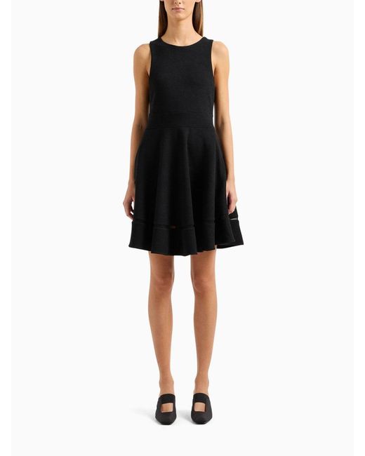 Emporio Armani Black Sleeveless Mini Dress