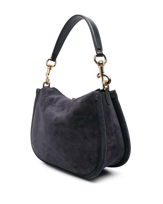 Etro Black Medium Pony Suede Bag