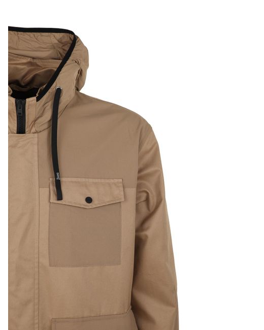 Herno Brown Urban Safari Field Jacket for men