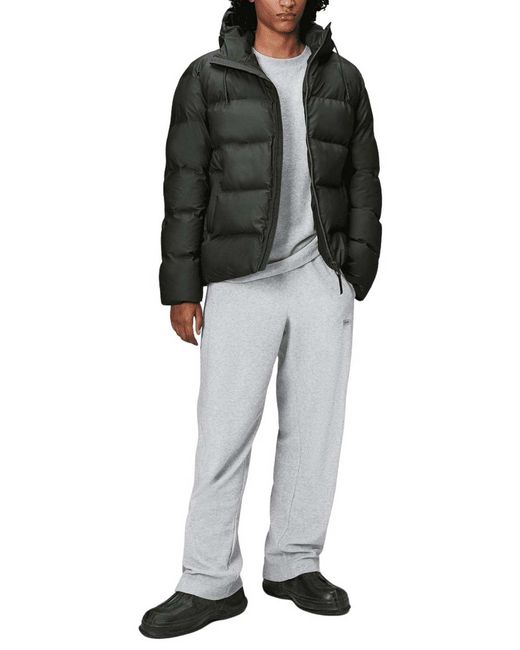 Rains Green Alta Puffer Jacket