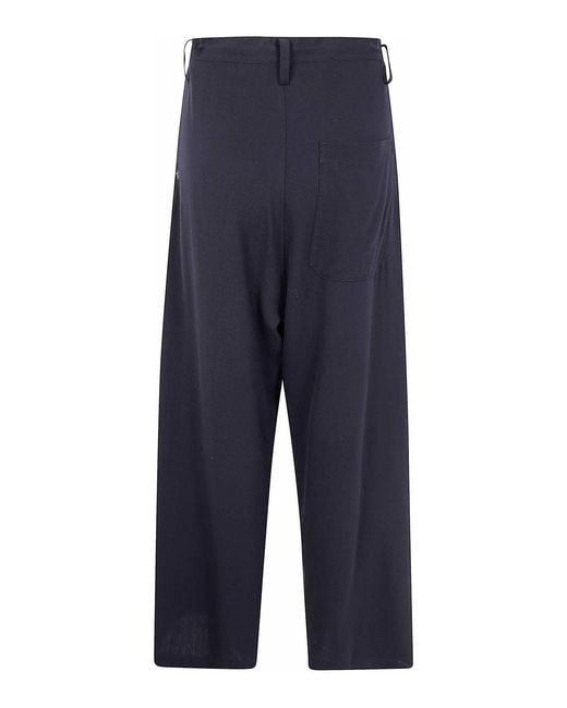 Y's Yohji Yamamoto Blue Long Straight Trousers
