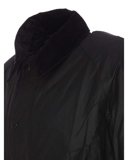 Barbour Black Ashby Wax Jacket for men