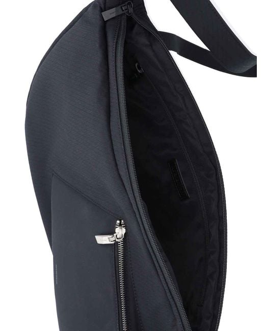 Adererror Black Large Logo Shoulder Bag for men