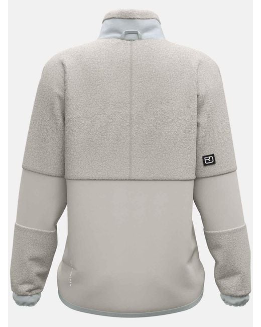 Ortovox Gray Fleece Teddy Jacket