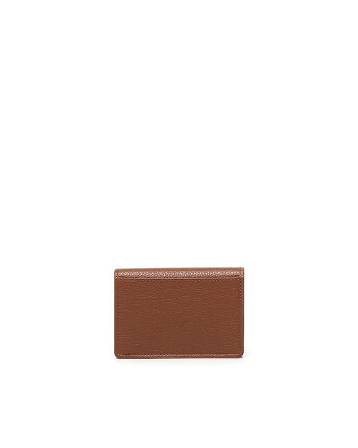 Ferragamo Brown Credit Card Holder