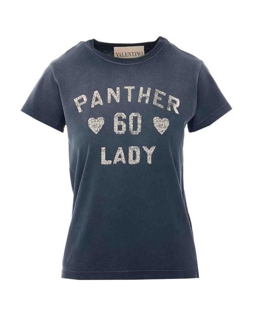 Valentino Garavani Blue Pattern T-Shirt