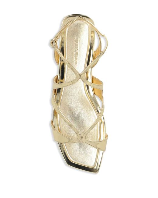 Jimmy Choo Metallic Ayla Sandals