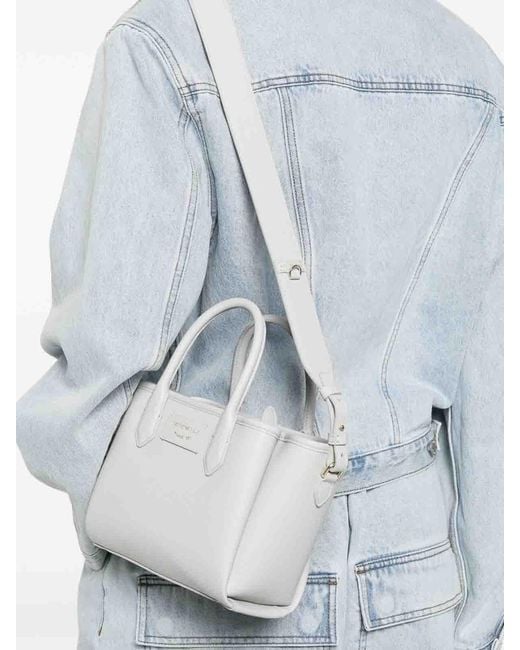 Emporio Armani White Small Shopping Bag