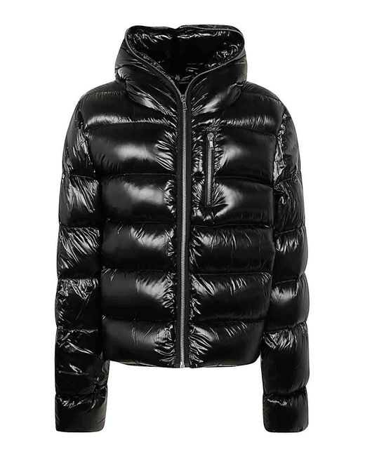 Rick Owens Black Sealed Padded Jacket for men