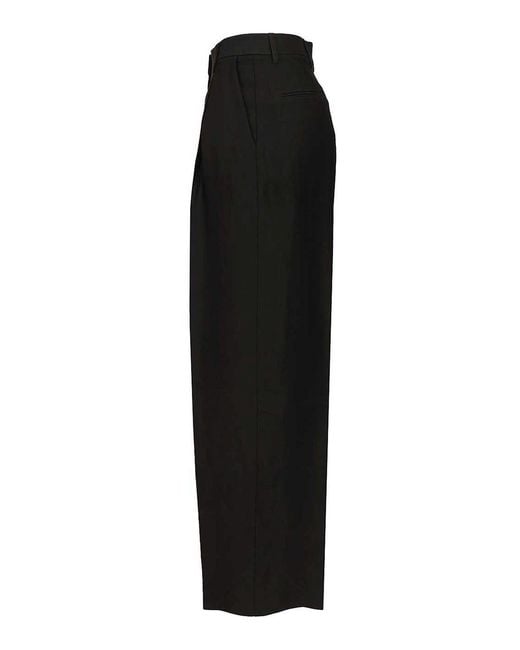 Grifoni Black Trousers With Pleats