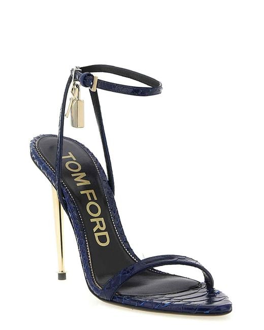 Tom Ford Blue Padlock Sandals
