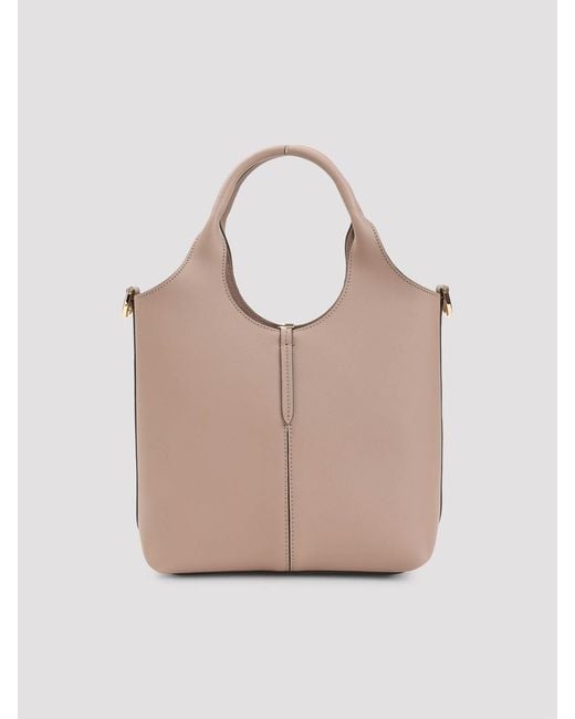 Tod's Natural Ebr Mini Shopping Bag