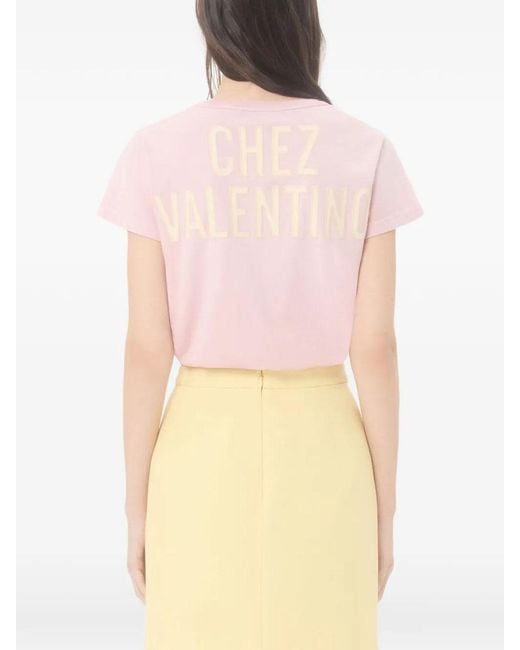 Valentino Pink Pattern T-Shirt