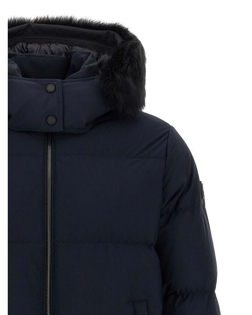 Moose Knuckles Blue Misti Puffer Down Jacket for men