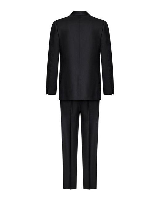 Franzese Collection Black Brad Pitt Style Tuxedo Suit for men