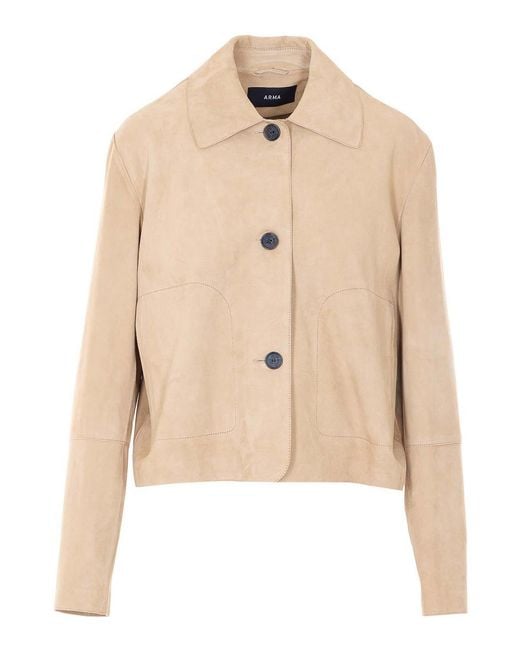 Arma Natural Emy Suede Jacket