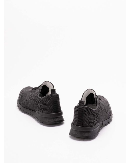 Kiton Black 'Fitb' Sneakers for men