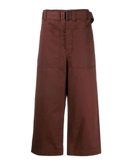 Lemaire Brown Frontal Pockets Button Closure 77