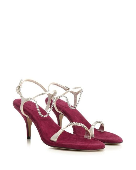 Chloé Pink Zia Heeled Sandals