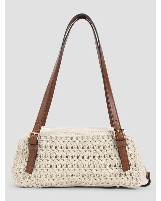 Versace Natural Crochet Shoulder Bag