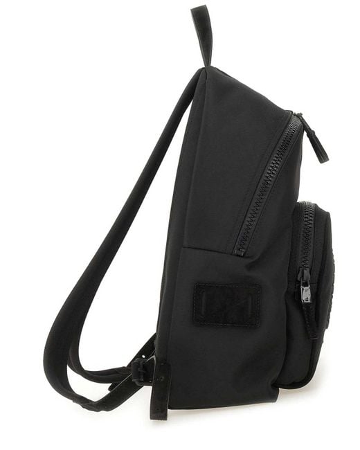 Moschino Black Backpack With Logo for men