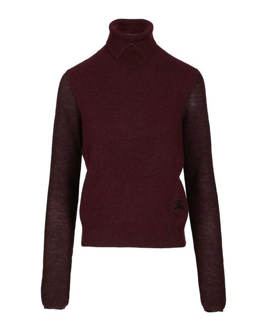 Burberry Red Wool Blend Sweater