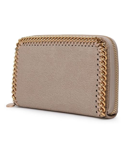 Stella McCartney Gray Continental Wallet In Polyester